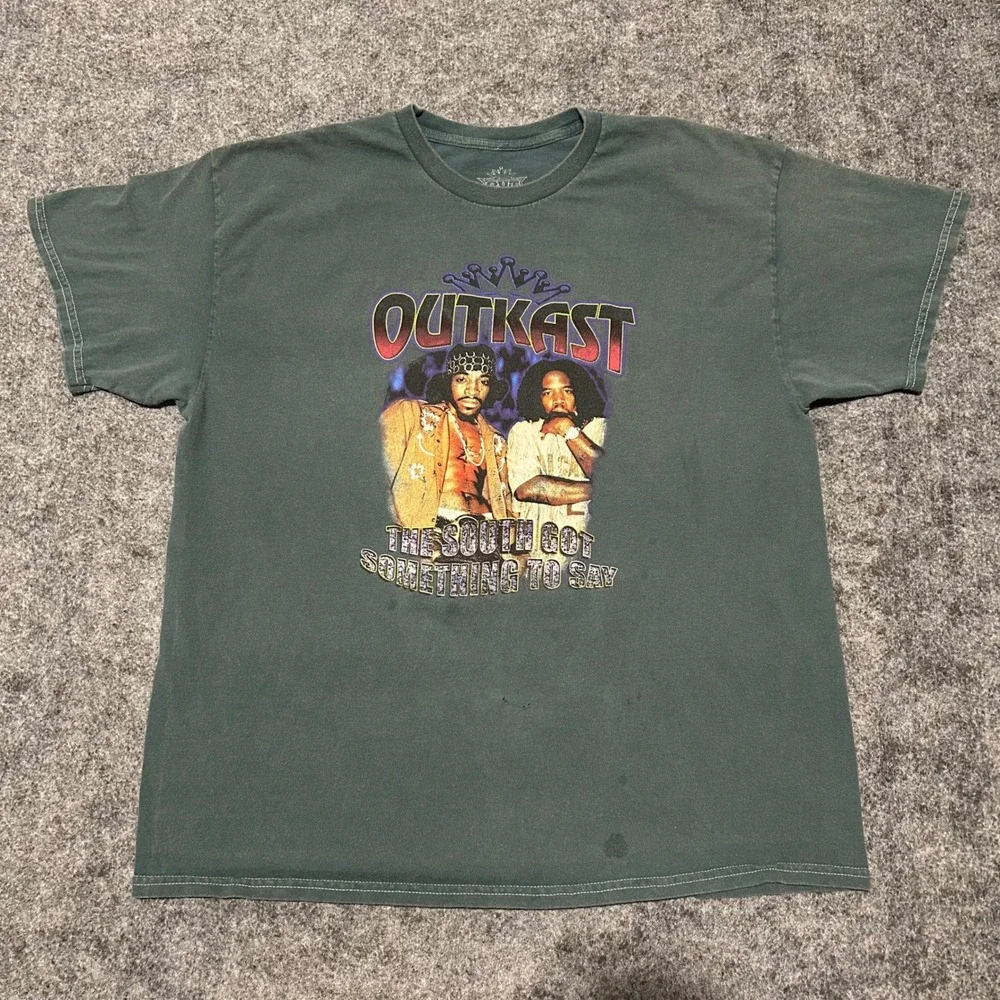 Outkast The South Got Something To Say Graphic Tee Green Size XL - Picture 1 of 6